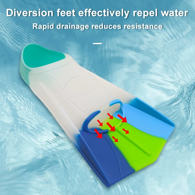 Silicone Swim Fins Quick Dry Blade Kids Adult Pool Training Multiple Sizes Indoor Winter Swimming Christmas Gifts For Him/Her