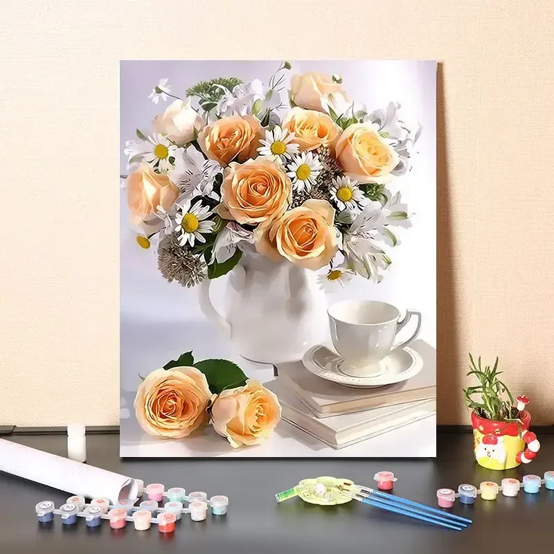 

7377531Digital painting, digital coloring, plant scenery, flower landscape, decoration