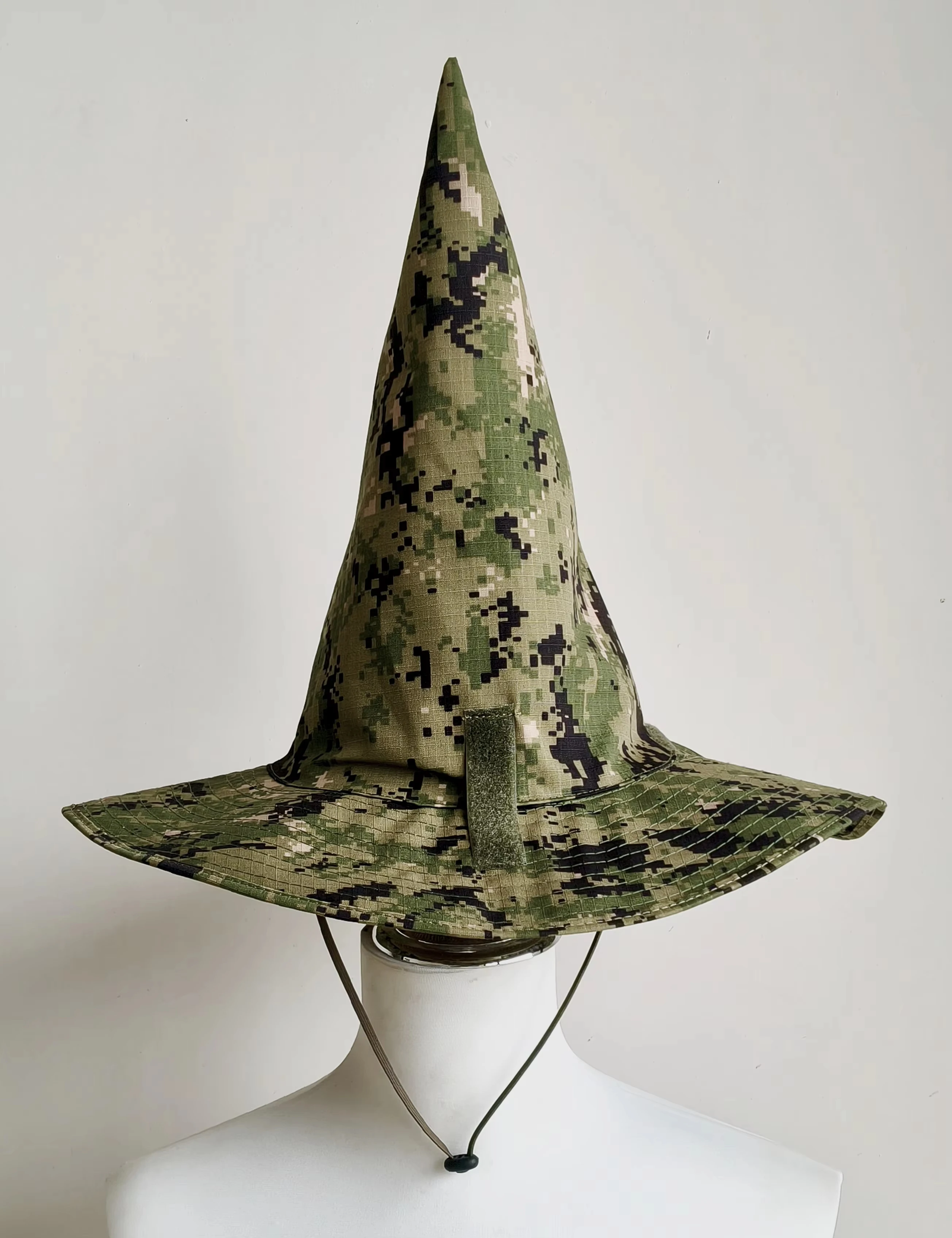 YCTAC Camo Wizard Hat Tactical Boonie Hat Camouflage Airsoft Sun Cap Outdoor Hunting Cap Camo Army Hat CS Paintball Cosplay Gear view 6