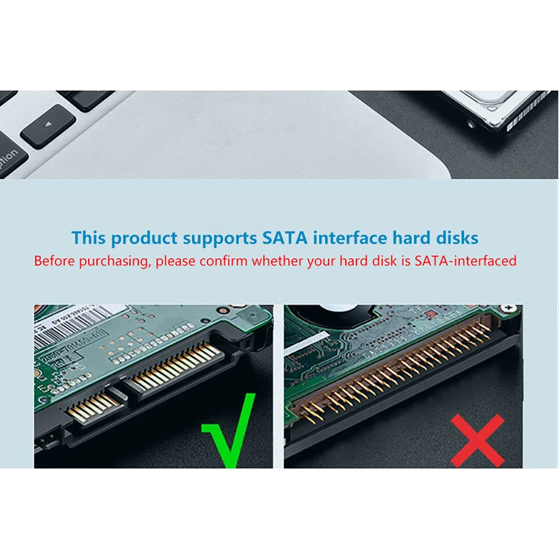 Адаптер SATA-USB 3,0 2,0/Type-C для внешнего жесткого диска 2,5/3,5 дюйма, SDD, жесткого диска, внешний разъем, линейный конвертер