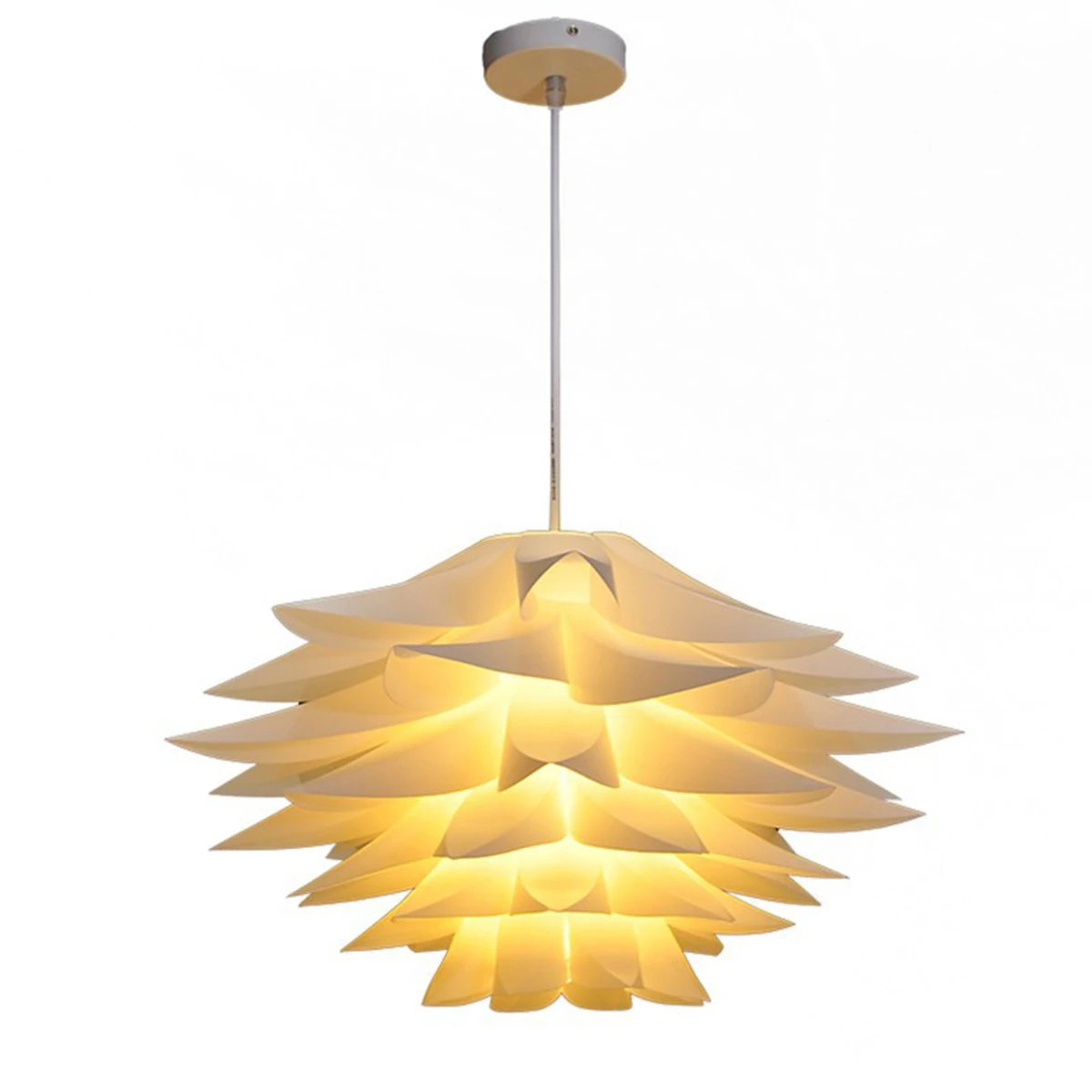 

Lotus Hanging Lamp Creative Ceiling Light Decorative Home Restaurant Cafe Light Fixture E27 Socket 35Cm Pvc Plastic Durable