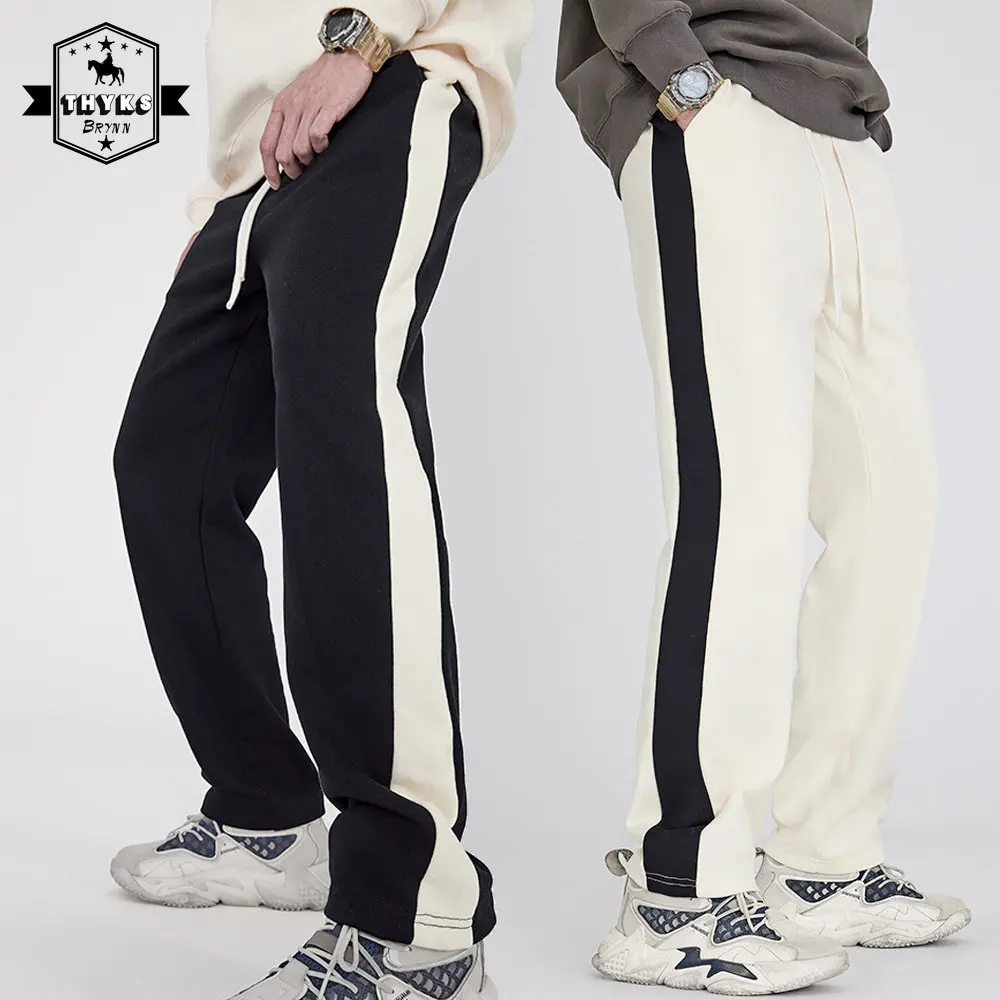 New Men Cansual Pants Patchwork Loose Cotton Sweatpants Sports Trousers Hip Hop Unisex Jogging Street Wear Jogger Spring Autumn