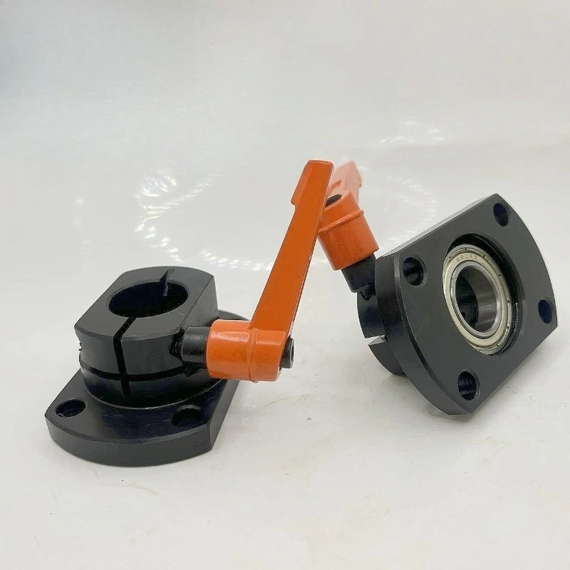Two-sided cutting flange bearing 30 degree trapezoidal anti-rotation screw MTQDB fixed support seat locking LKP51