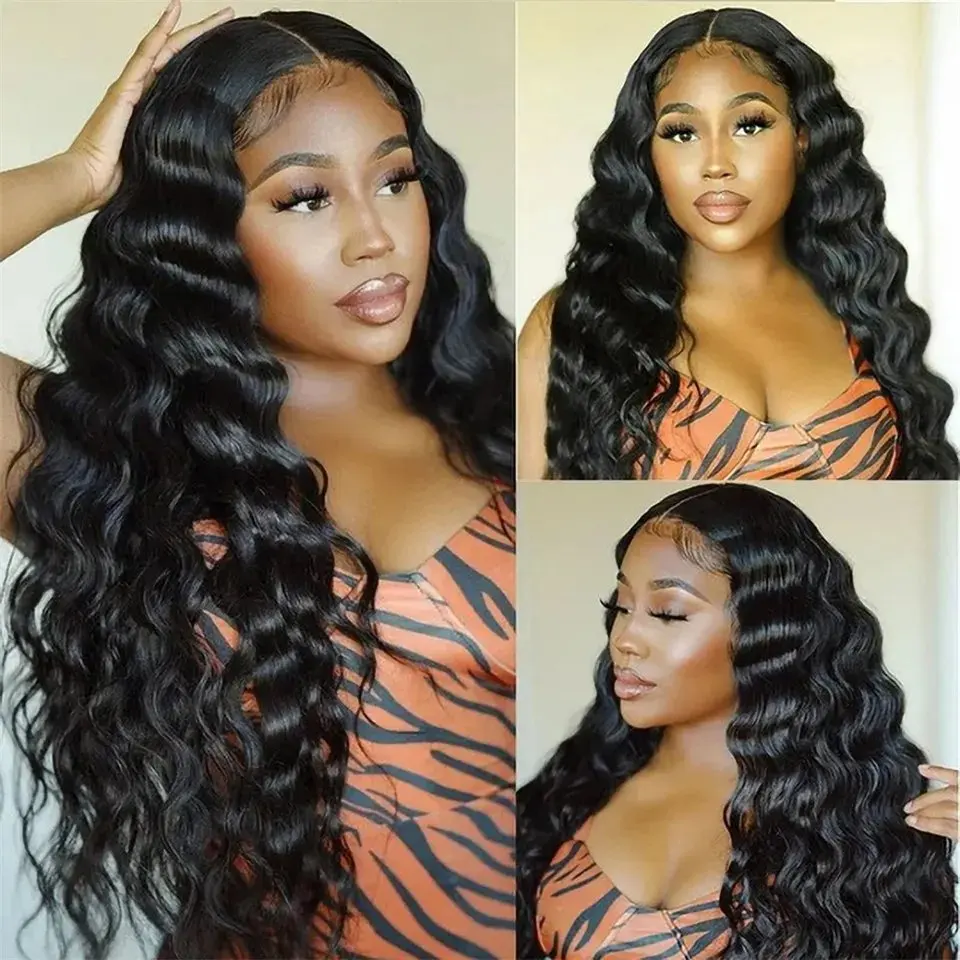 Rosabeauty Nature Color HD Transparent 5X5 Glueless Wig Body Wave Wigs 13X6 Lace Frontal 13X4 Front Human Hair 150% Density