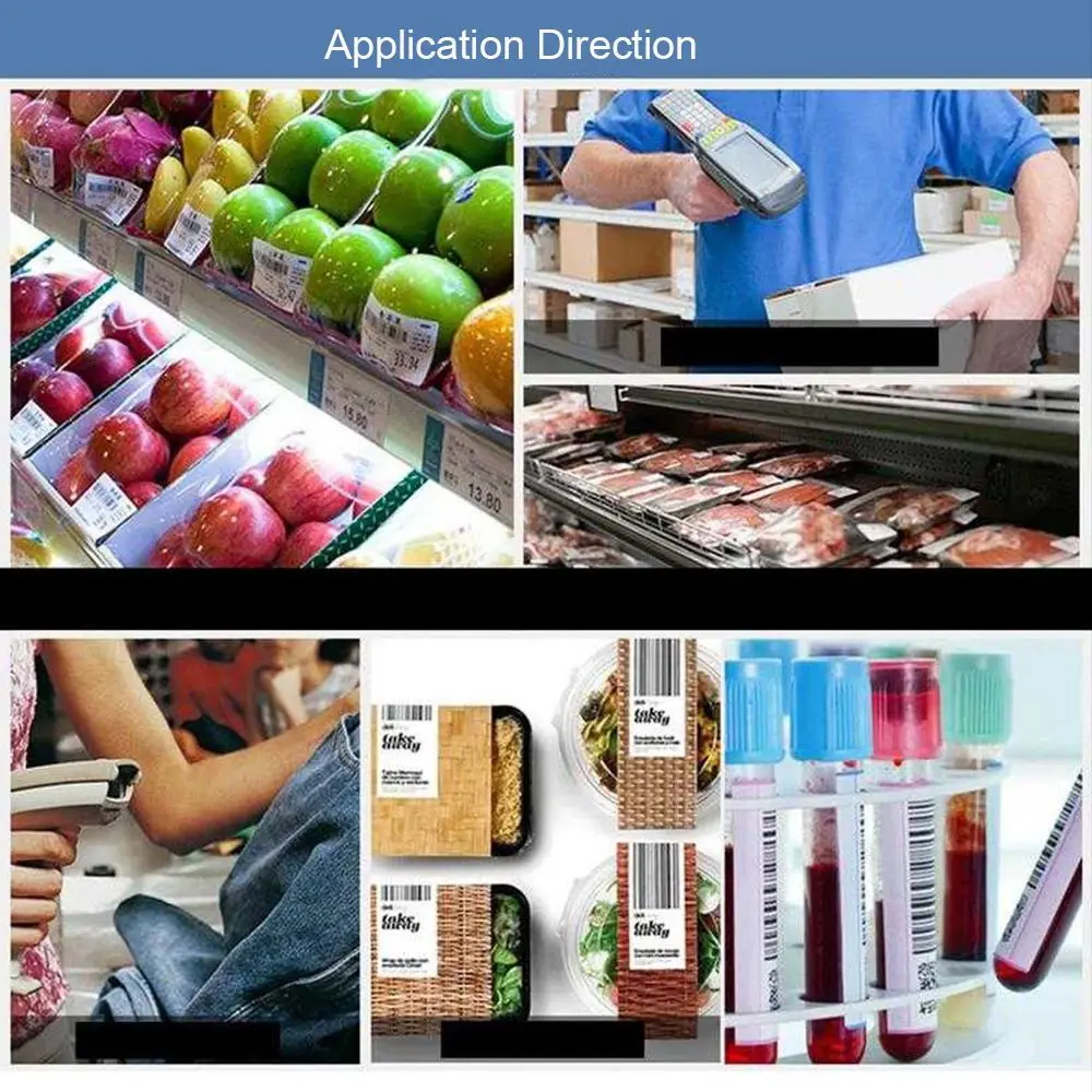 700 قطعة/لفة 20*10 مللي متر لاصق ملصق حراري ورقة سعر السوبر ماركت تسمية فارغة الطباعة المباشرة مقاوم للماء #6