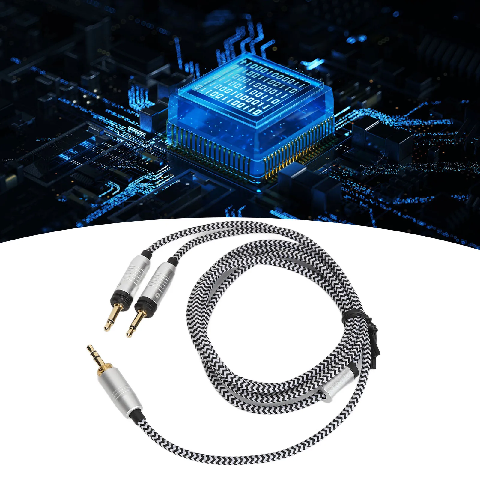 

Replacement Sound Cable Balanced Headphone Sound Cable Wear Resistance Professional Plug and Play for Headphones Accessories