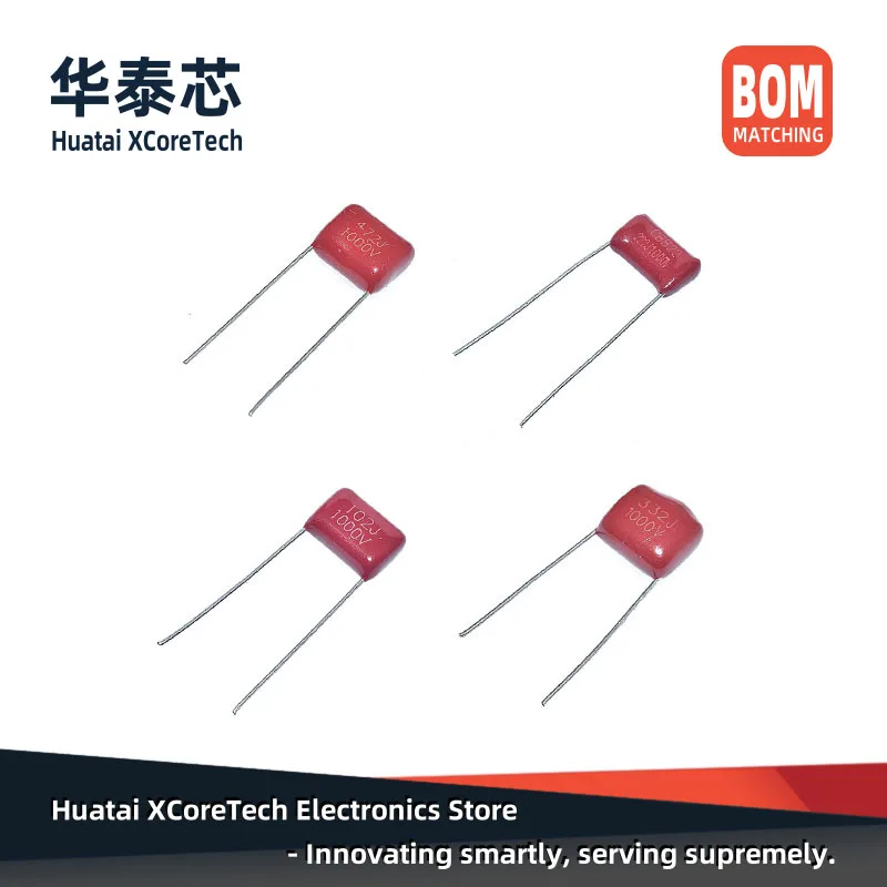 10PCS DIP High-voltage Metallized Polypropylene Film Capacitor CBB 1000V 3.3NF 4.7NF 5.6NF 10NF 22NF 33NF 47NF 56NF 68NF 100NF