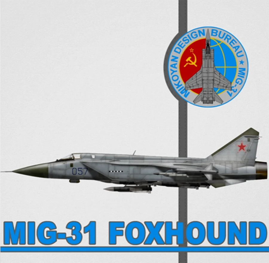 T-Shirt myśliwski radziecki/rosyjski MiG-31 Foxhound Interceptor. Letnia bawełniana koszulka męska z krótkim rękawem i krótkim rękawem nowa S-3XL