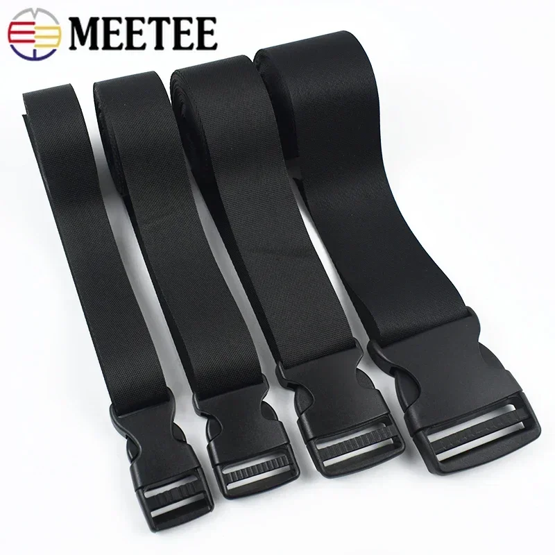 

2/5/10Sets 10-50mm Bag Strap Plastic Buckles Black Nylon Webbing Belt Closure Quick Release Buckle Dog Collar Fastener Hook Suit