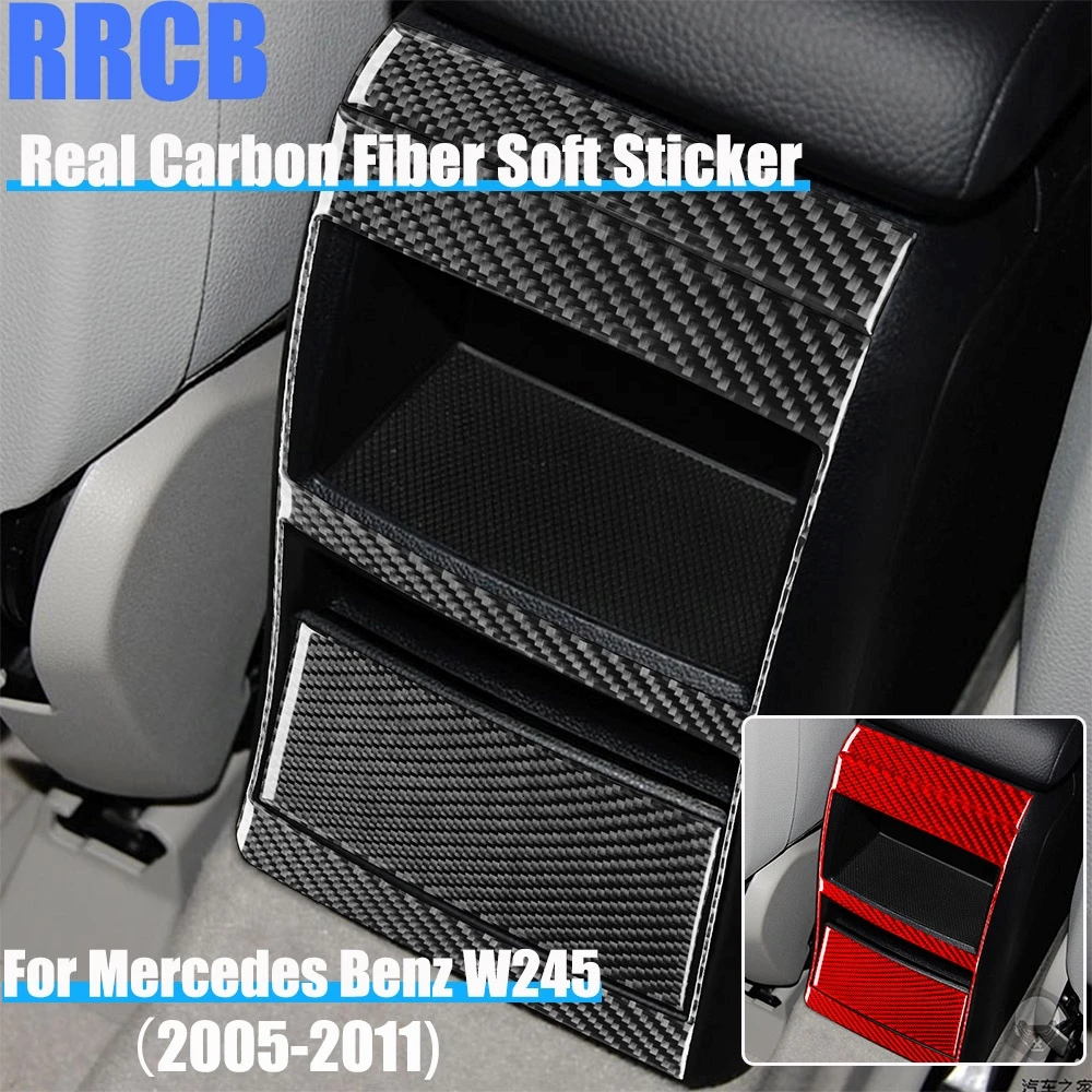 

Carbon Fiber Car Accessories Rear Control Cover Soft Sticker For Mercedes Benz W245 B-Class 2005 2006 2007 2008 2009 2010 2011