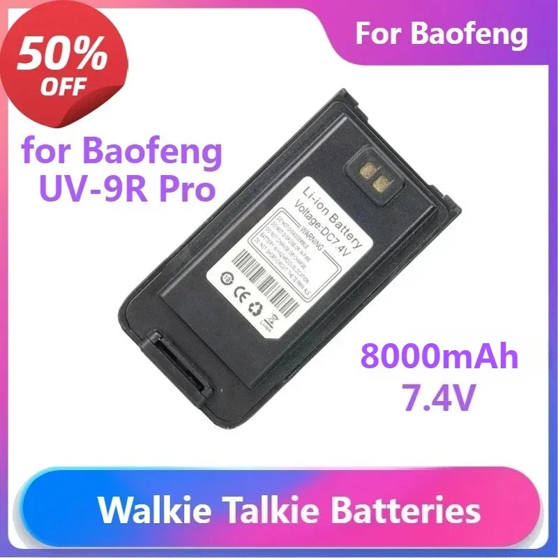 

Battery for Baofeng UV-9R Pro UV-9R Plus Enlarge High Capacity Thick Batteries BL-9 UV9R PRO V1 V2 Battery