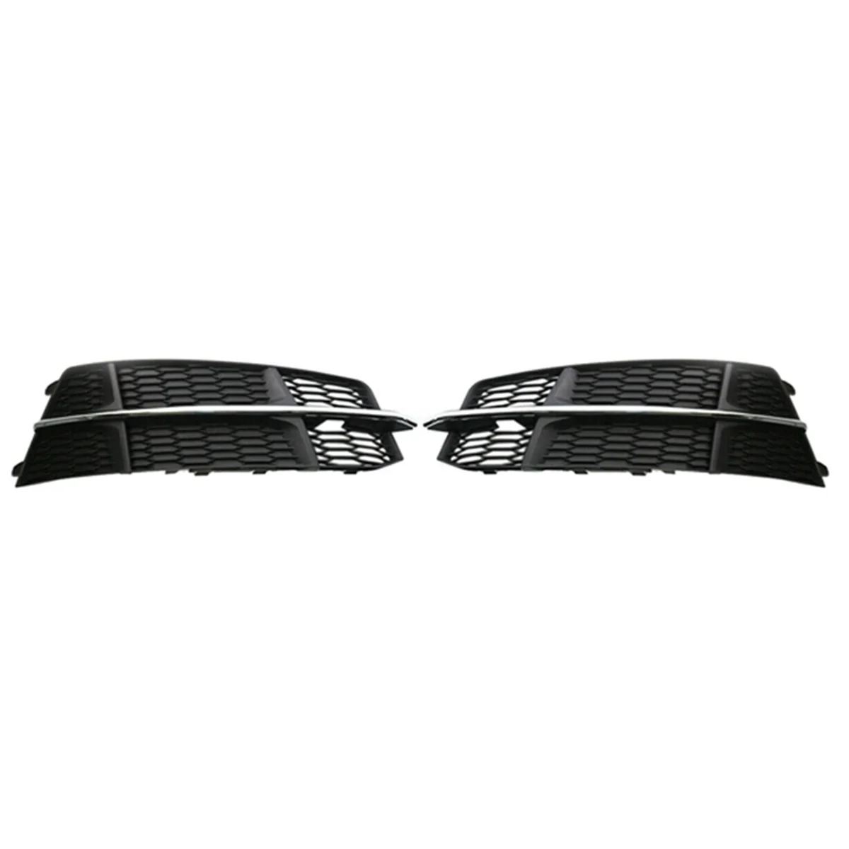 4G0807681AN 4G0807682AN Front Bumper Fog Lamp Cover Fog Lamp Bezel Front Bar Grille Car for Audi A6 C7 S-Line S6 15-18