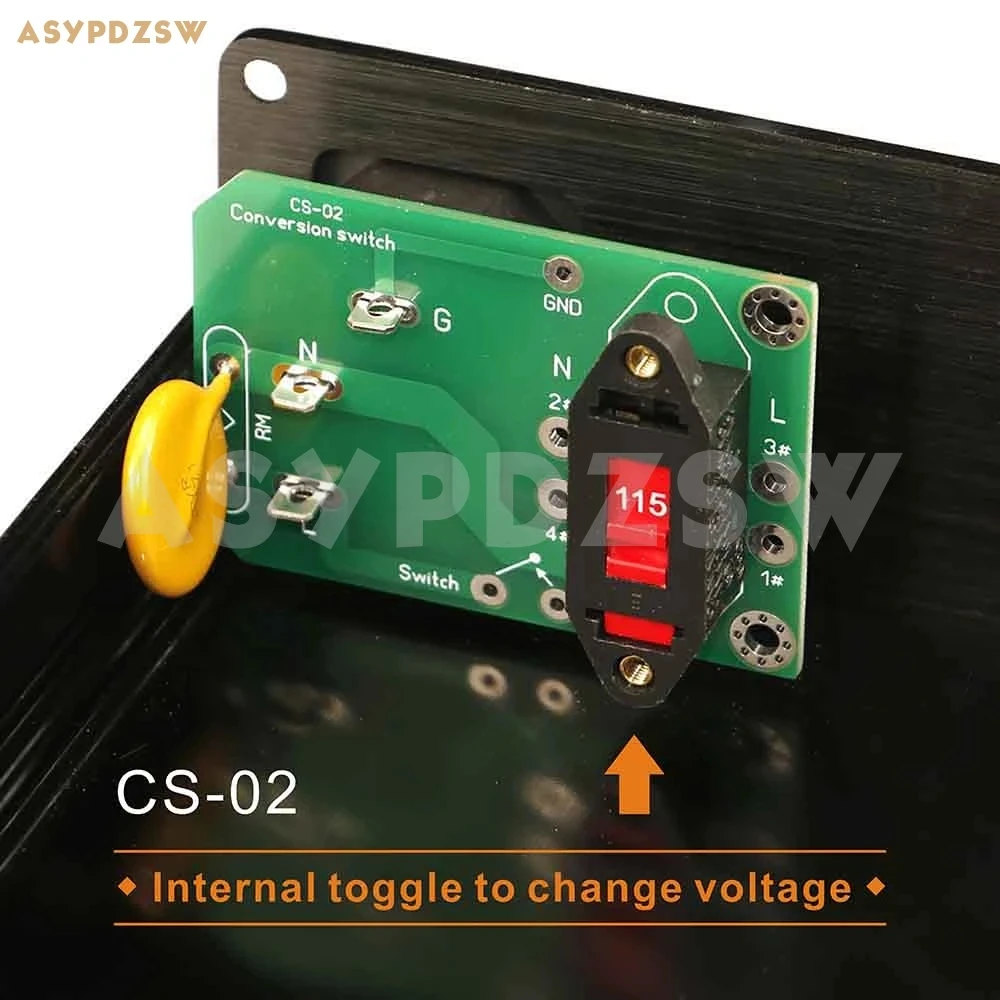 CS-01/CS-02 변환 스위치 오디오 DAC/Pramplifi/전력 증폭기용 6핀 10A 전원 토글 스위치 보드