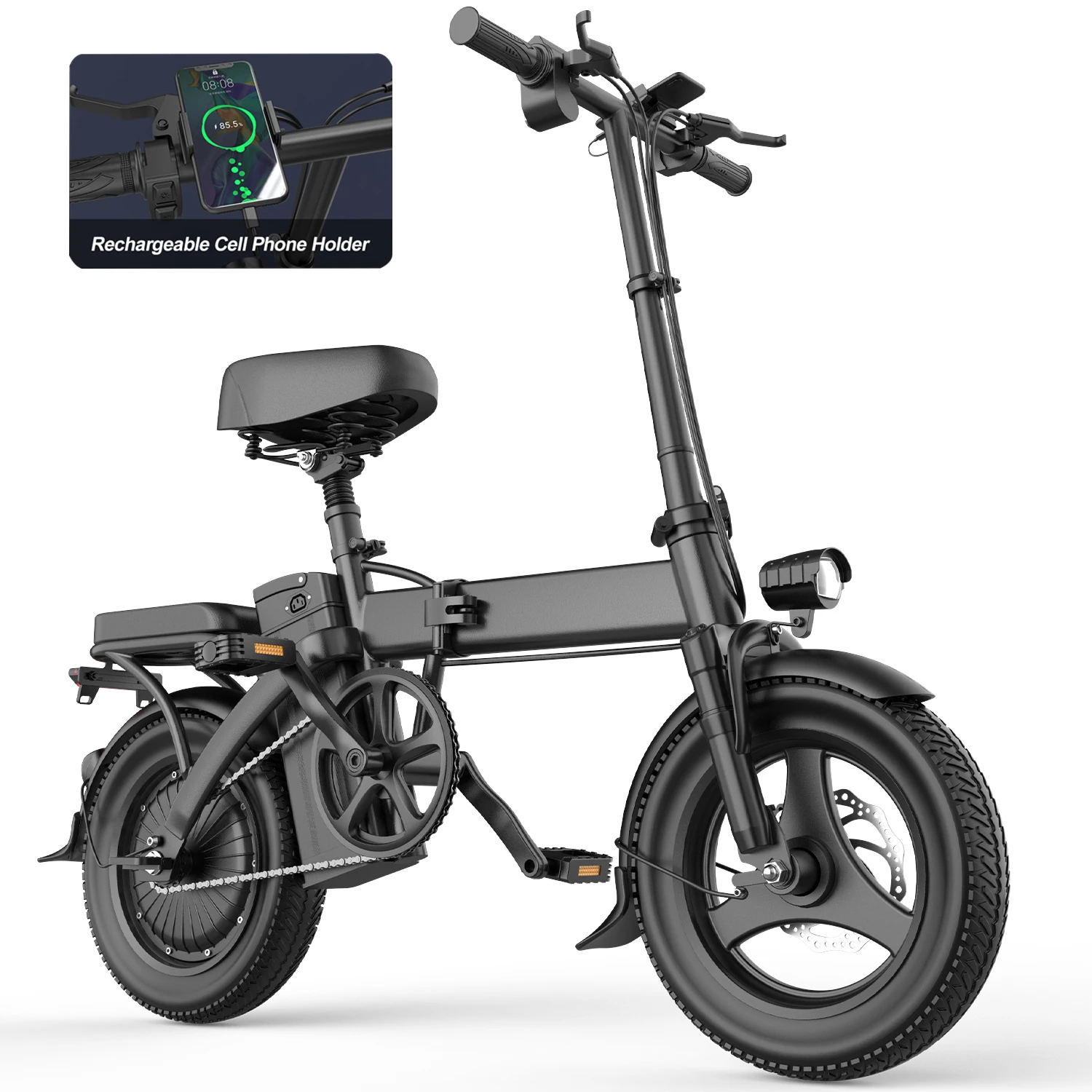 

F6PRO Electric Bikes Adults Commuter 40Miles Range 48V15AH Removable Lithium Battery Electric Bicycle Dual Absorber City E-bike