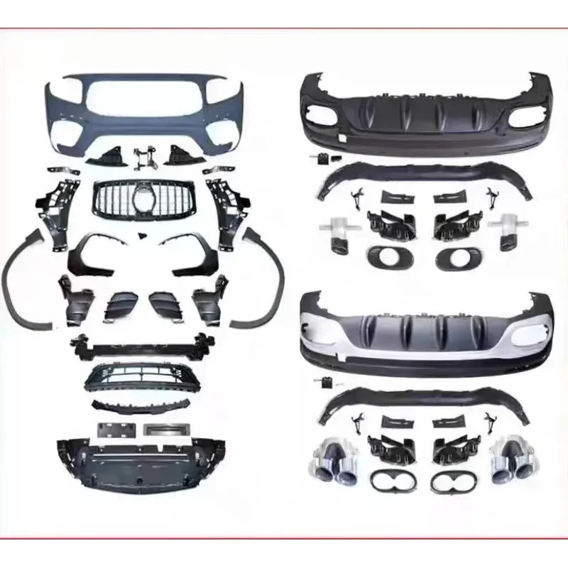 

Auto Facelift Refit Body Kit GLBClass X247 Update to Racing Style 2020 2021 2022 2023 2024 Front Bumper Grille
