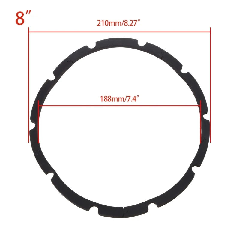 Speaker Foam Surround Edge Rings Repair 4-hole/8-hole 4-21 inches DIY Speaker Surround Repair Rubber Replacement - Image 4