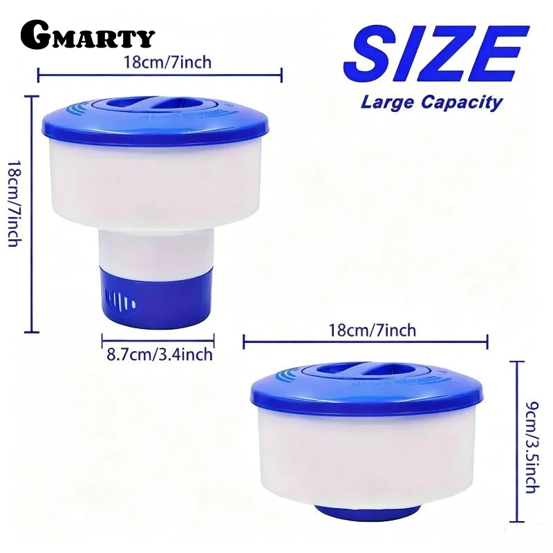 10 Inch Swimming Pool Floating Chlorine And Bromine Tablet Dispenser Swimming Pool Floating Chemical Chlorine Dispenser