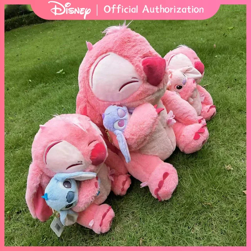 30-45 ซม.ใหม่ Disney SAKURA Lilo & Stitch ตุ๊กตาการ์ตูนตุ๊กตาสีชมพูของเล่นน่ารักอะนิเมะตุ๊กตา Kawaii เด็กของขวัญวันเกิด