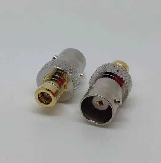 1Pcs Alle Koperen Bnc Female Naar Smb Vrouwelijke Jack Coax Rf Adapter Connectors