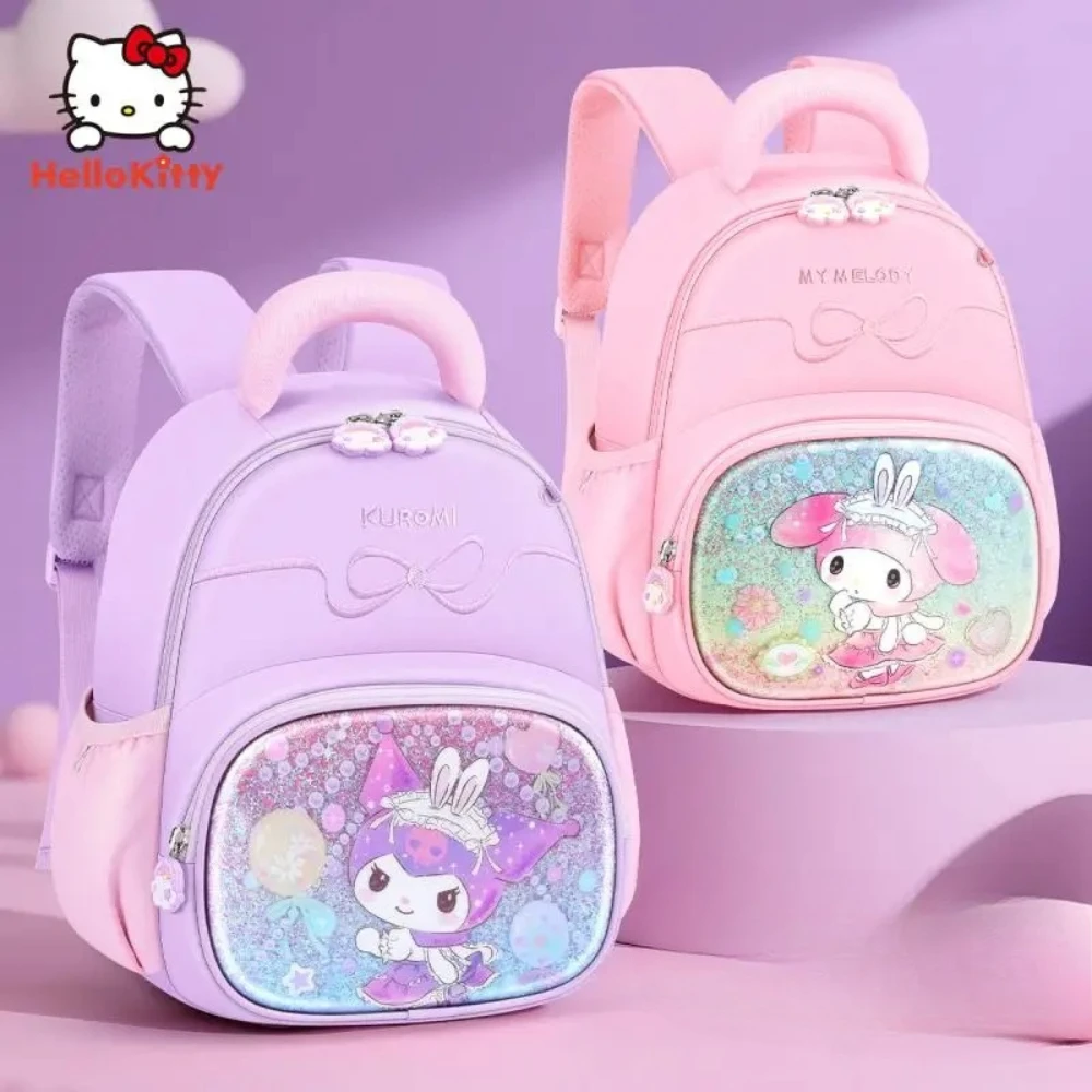 

Sanrio Kuromi My Melody Backpack for Girls Cute Cartoon Kawaii Schoolbag Kids Waterproof Lightweight Large Capacity Student Bag