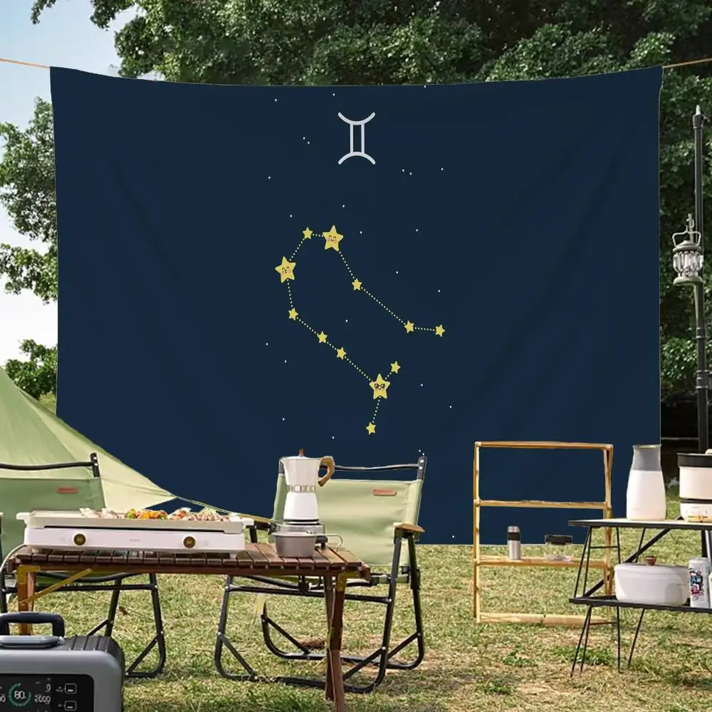 Twelve Constellation Symbols Banner INS Style Outdoor Party Decoration Atmosphere Flag