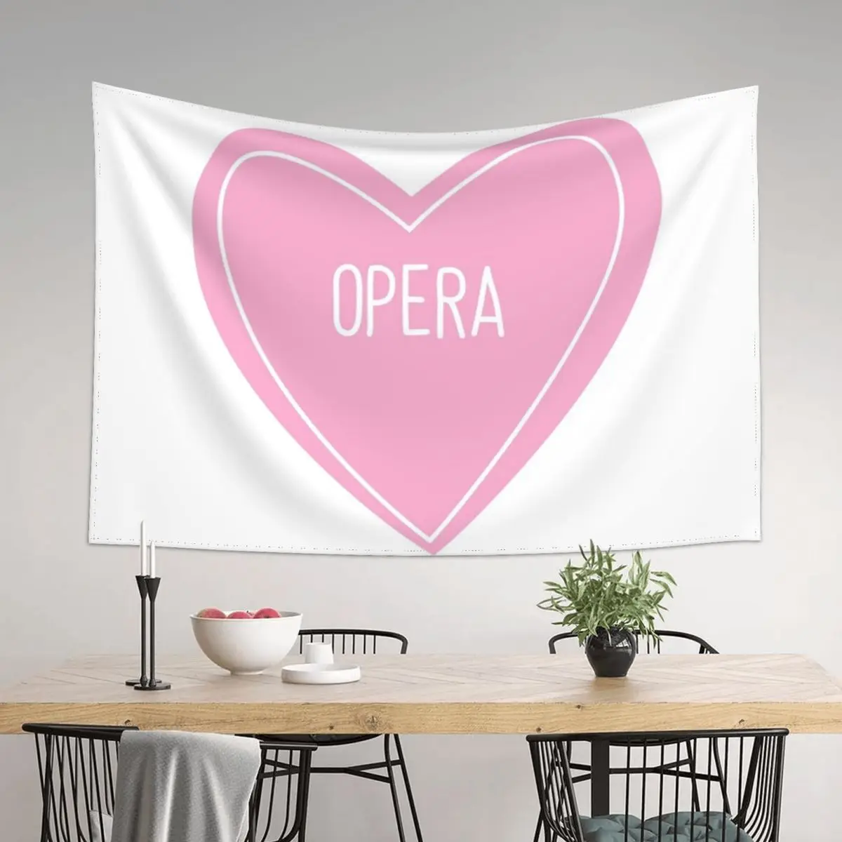 

Opera Heart Tapestry Decor For Room Cute Room Decor Art Mural Tapestry