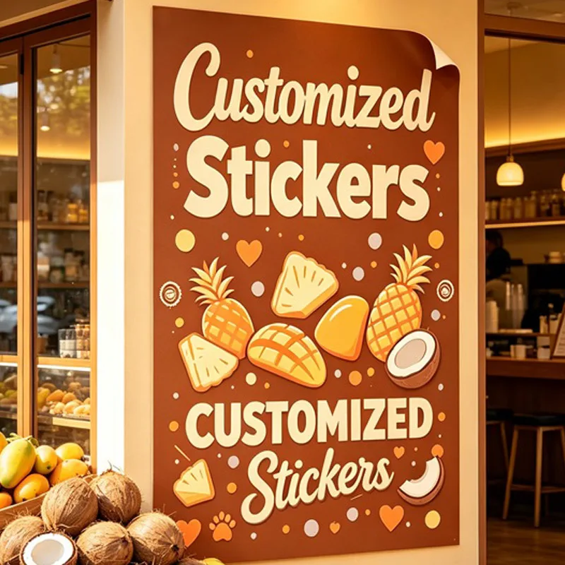 Any Size 100 cm Custom Stickers Suitable Home DeAncoration Supermarket Travel Agency Commercial Advertising Promotion Activities