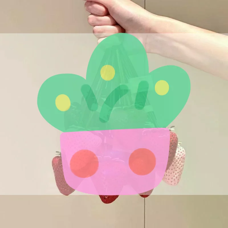 Creative Realistic Strawberry Keychain 3D Fruit Key Holder Car Keyrings Fruit Versatile Bags Pendant Decoration Gifts