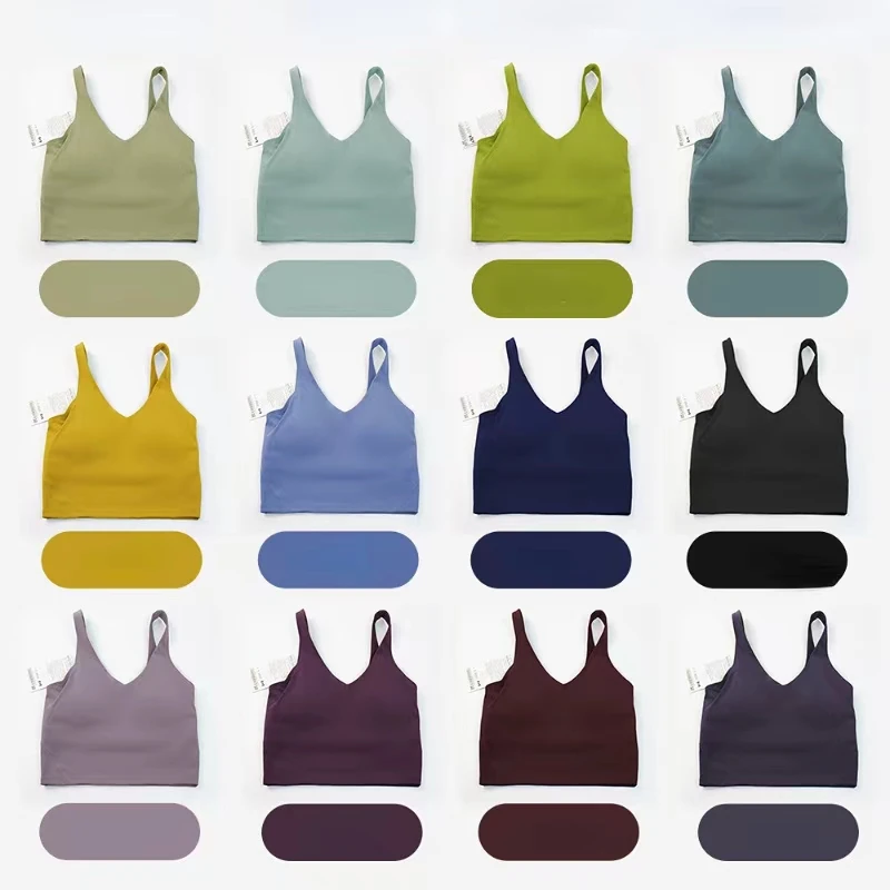 

Women U-Shaped Yoga Bra Sports Fitness Running Brassiere Gather Shockproof Breathable Beautiful Back Women's Sports Tank Top