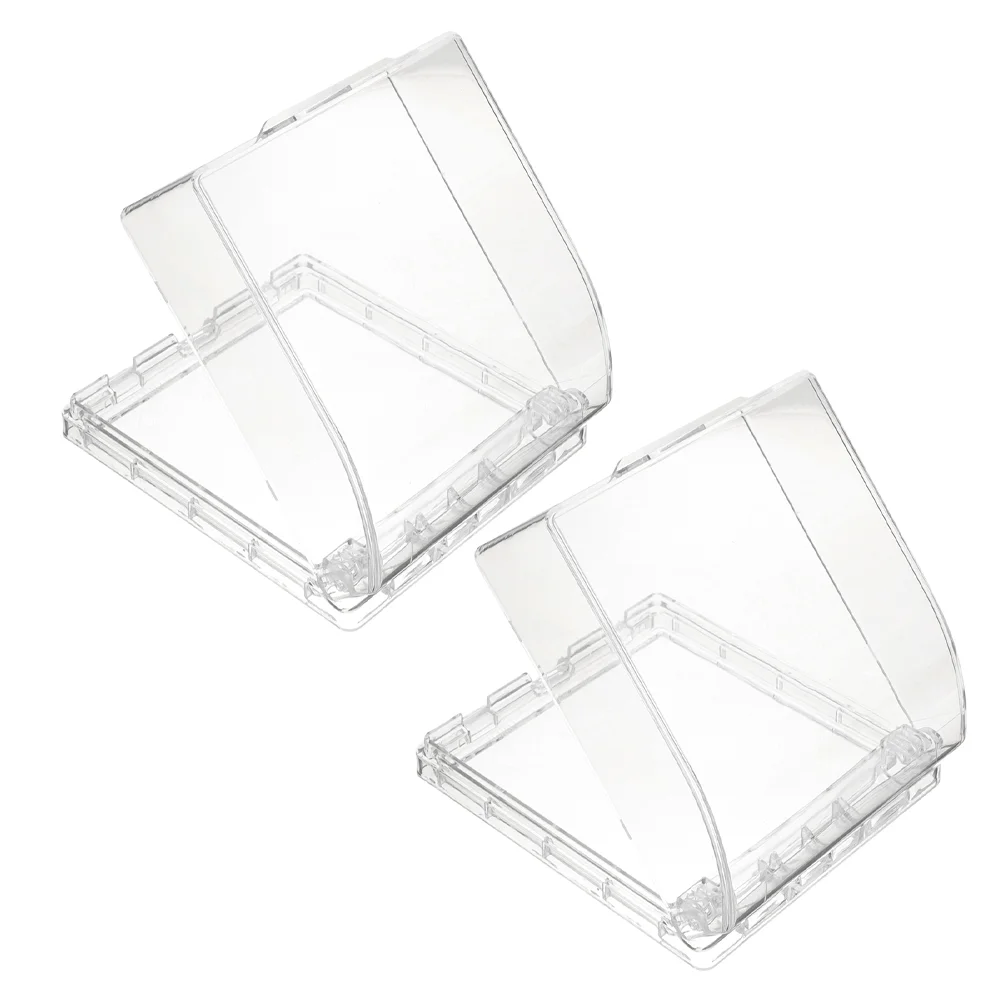 2 Pcs Doorbell Rain Cover Protector for outside Outdoor Clear Protective Transparent Wireless