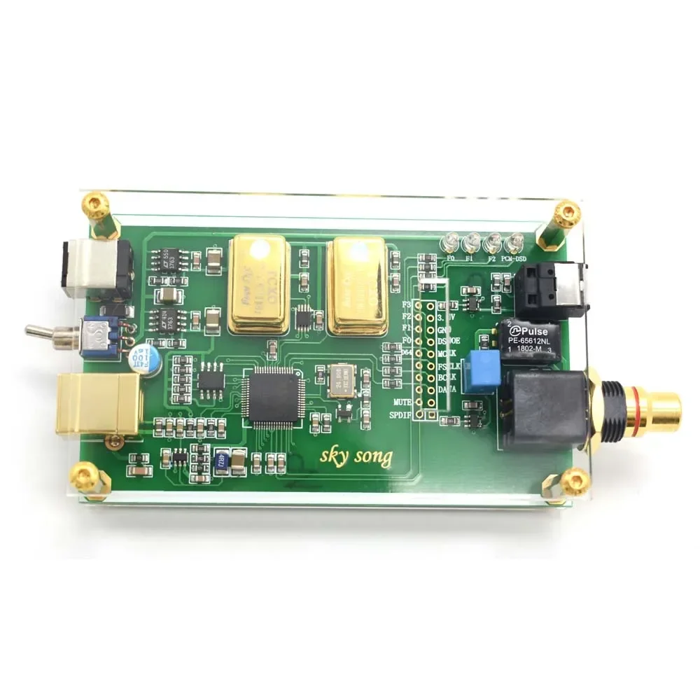 Lusya XMOS XU208 Asynchronous USB Coaxial Fiber Output Digital Interface IIS DSD256 Spdif Dop64 With Acrylic Sheet A6-018