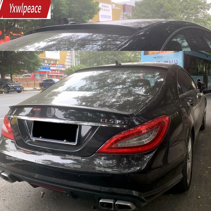 

For Benz W218 Roof Spoiler 2012-2017 W218 CLS300 CLS350 CLS63 ABS Material Primer Color Rear Window Roof spoiler