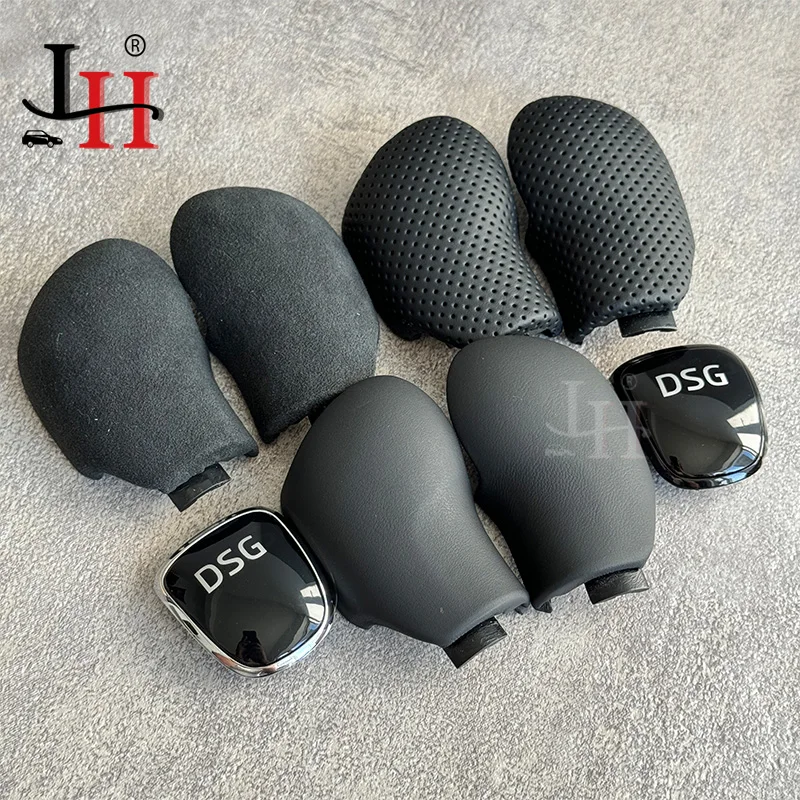 Dla Skoda Octavia Superb Fabia Yeti DSG Gałka zmiany biegów Skórzana osłona boczna Części wewnętrzne Akcesoria