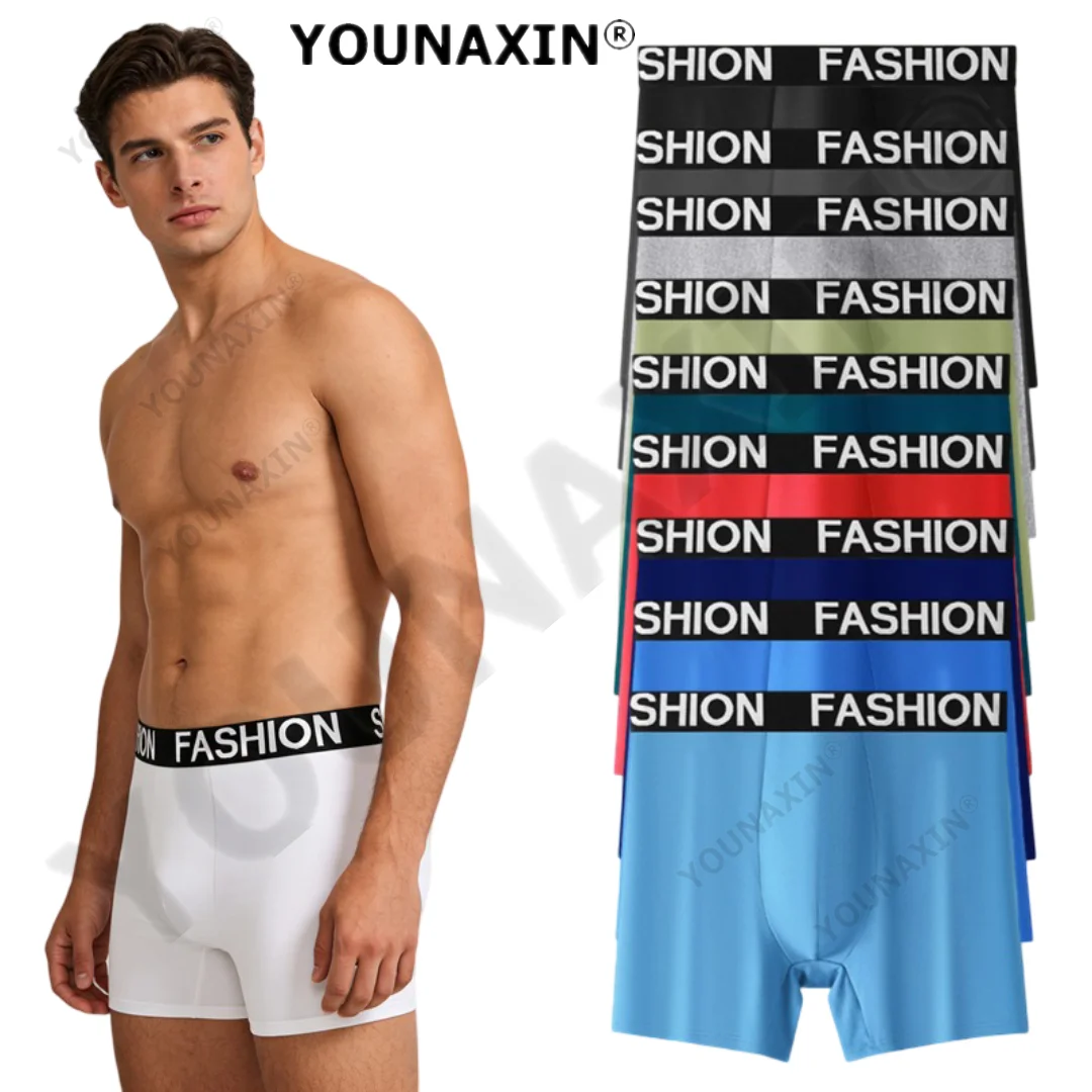 

5 Pieces Men Sports Bottom Underwear Boxer Shorts Long Leg Basketball Bottom Undies Trunks Fitness Panties Quick Dry S M L XL
