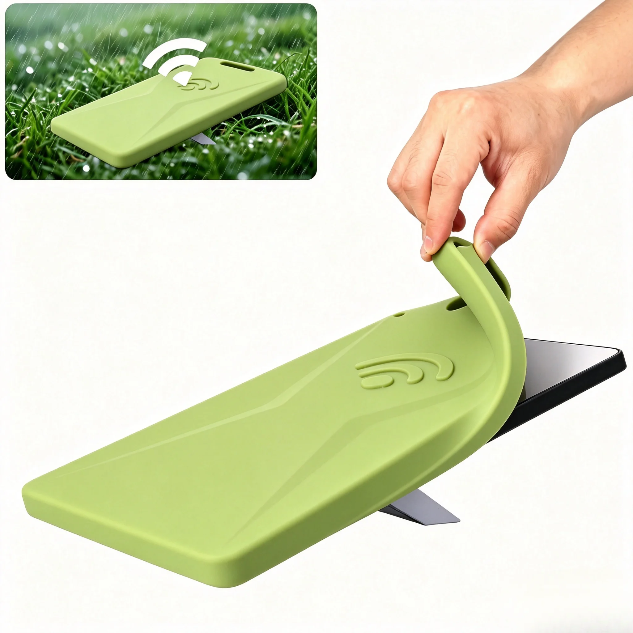 Silicone Protective Cover Hexagonal Heat Dissipation For Starlink Mini Accessories Shock-Absorbing Dustproof Waterproof Cover