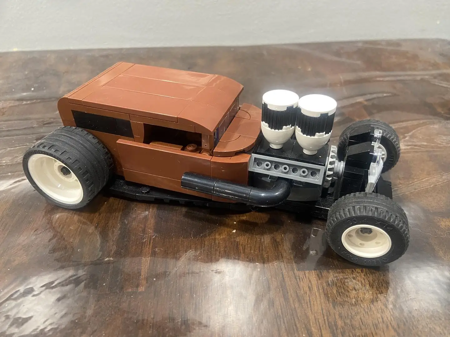 NIEUWE MOC Bouwsteen Hot Rod Speed Champion DIY Klassieke speelgoedstenen voor kinderen Creatief speelgoed Kerstcadeau Technisch blok
