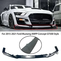 Parachoques delantero de repuesto para Ford Mustang GT500, labio negro brillante mate, modificado con GT500 AMMP Concepts, 2015-2021