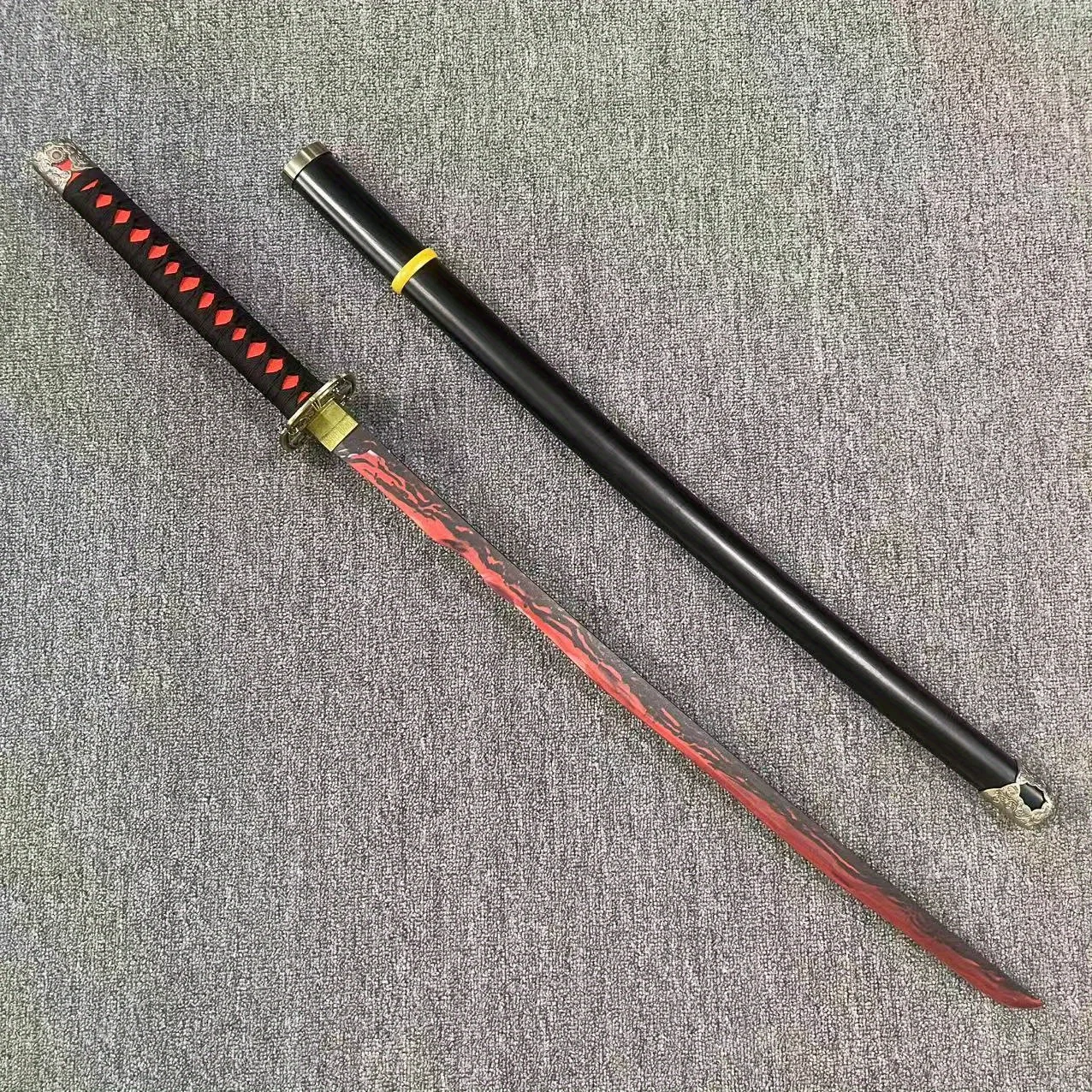 40inch Wooden Elden Katana Anime Cosplay Prop Real Size Japanese Katana Bamboo Ninja Knife Blade Samurai Original Sabre Toy Gift