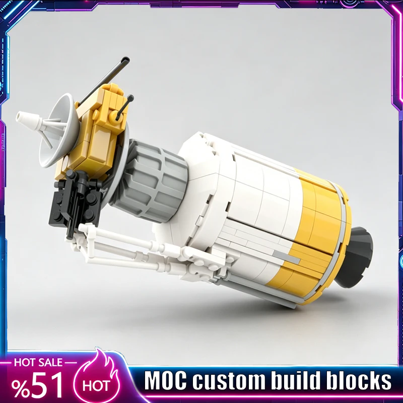 249 PCS Space Probe Satellite Customize Building Blocks MOC Model DIY Assembly Toy Desktop Display Collection Creative Gift Set