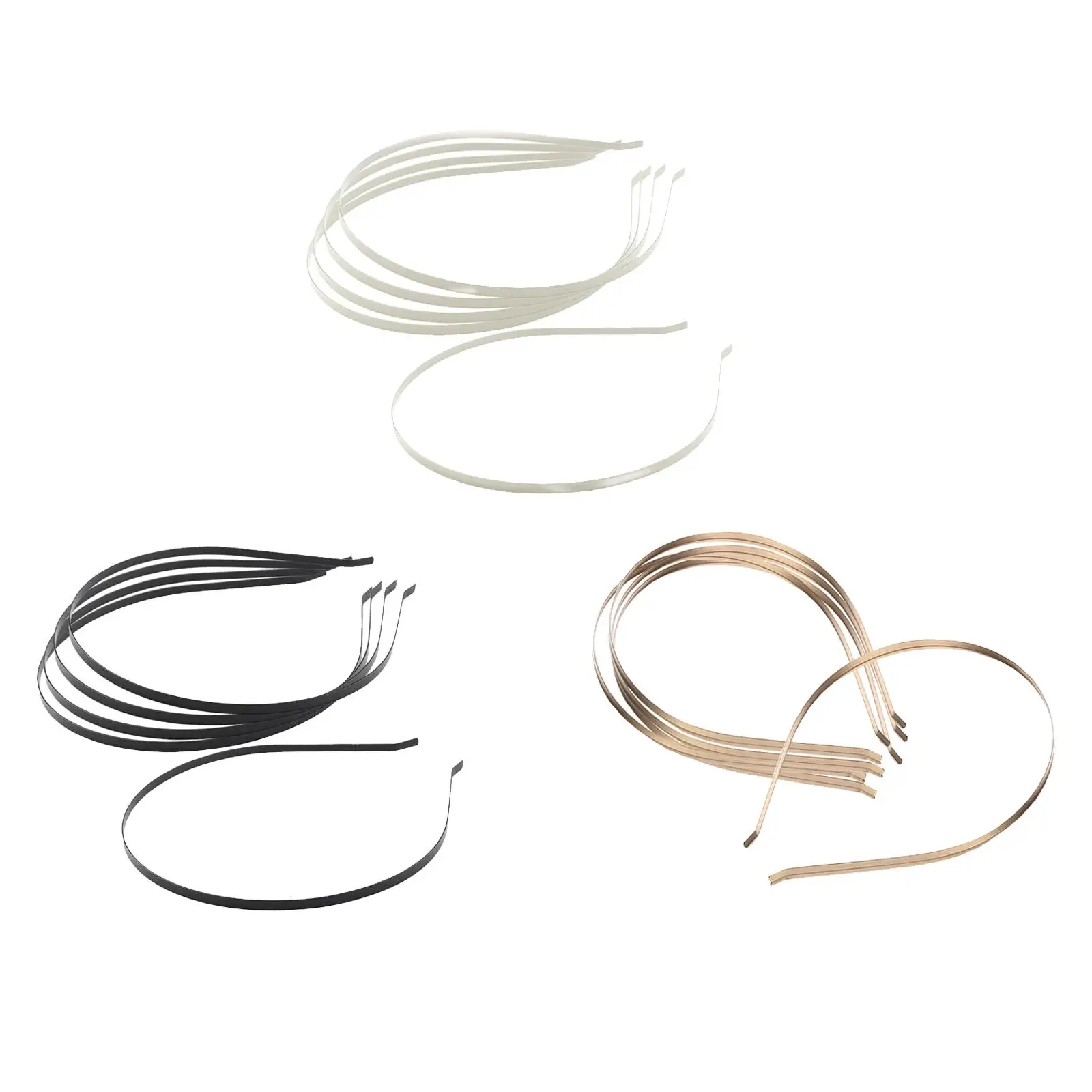 5x stainless steel hair bands hair accessories handicraft headwear girls