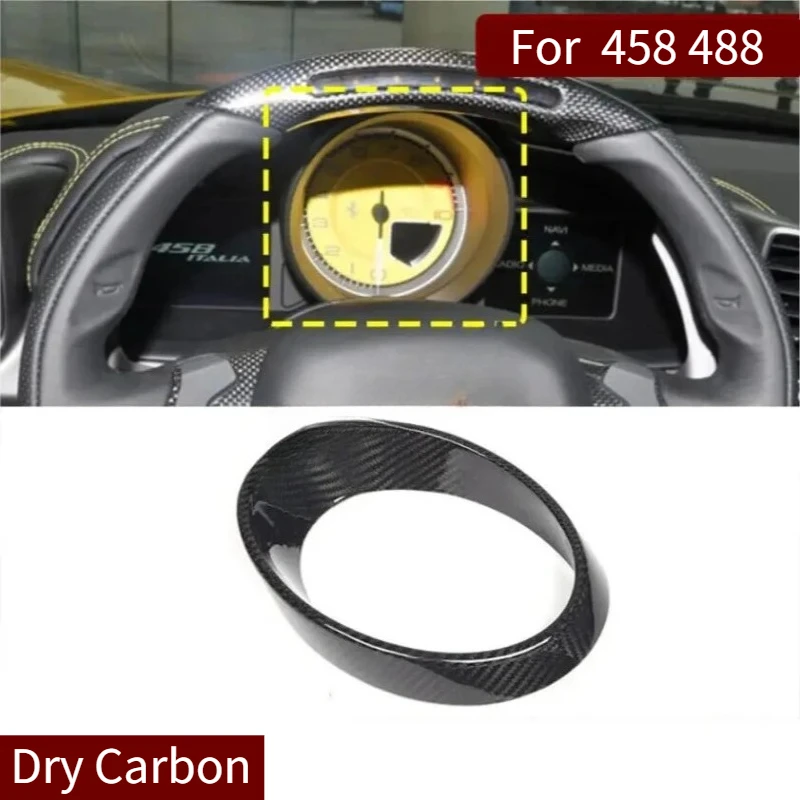 

Для Ferrari 458/488 настоящая сухая центральная консоль из углеродного волокна, отделка приборной панели, аксессуары для модификации внутреннего украшения