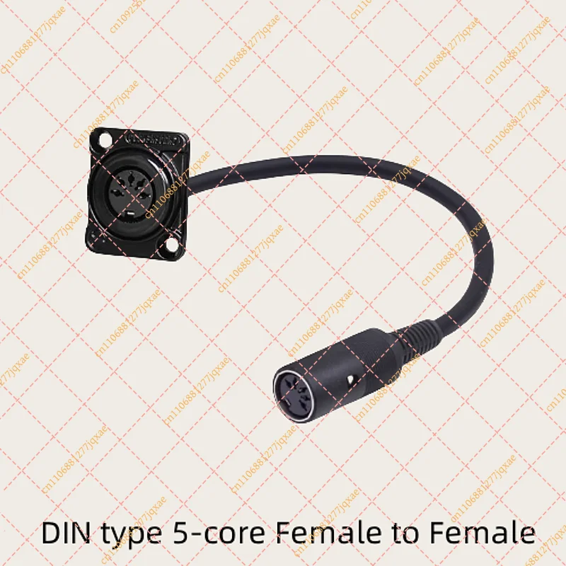 D-Type XLR Male Panel Mount to XLR Male/Female Connector Pass Through Cable,5/6/7/8 Pin Mic XLR Feed/Pass Thru Converter