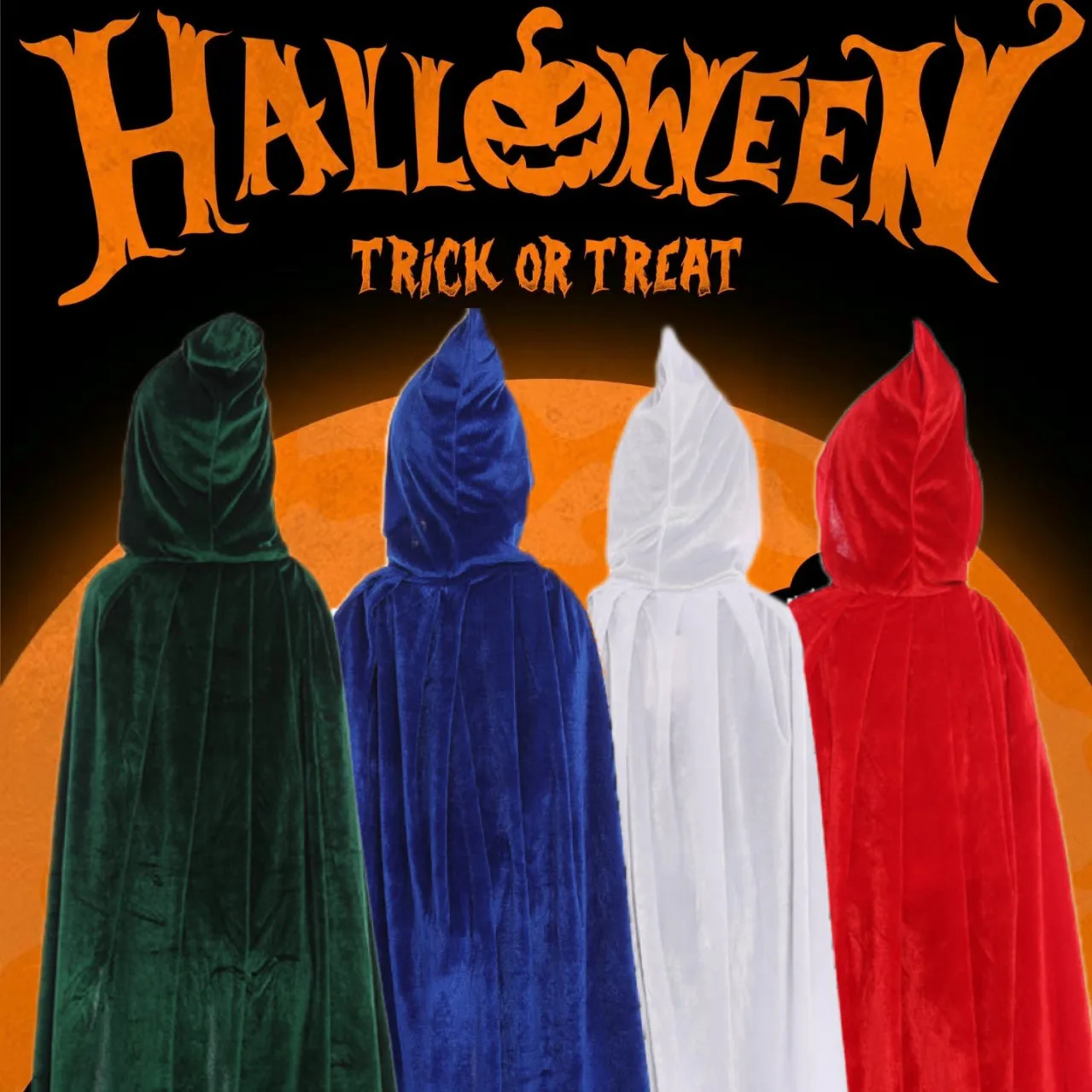 Gothic Cape Cosplay Cloak Unisex Vampire Reaper Long Robe Shawl for Party Stage Performance Costume Accessory