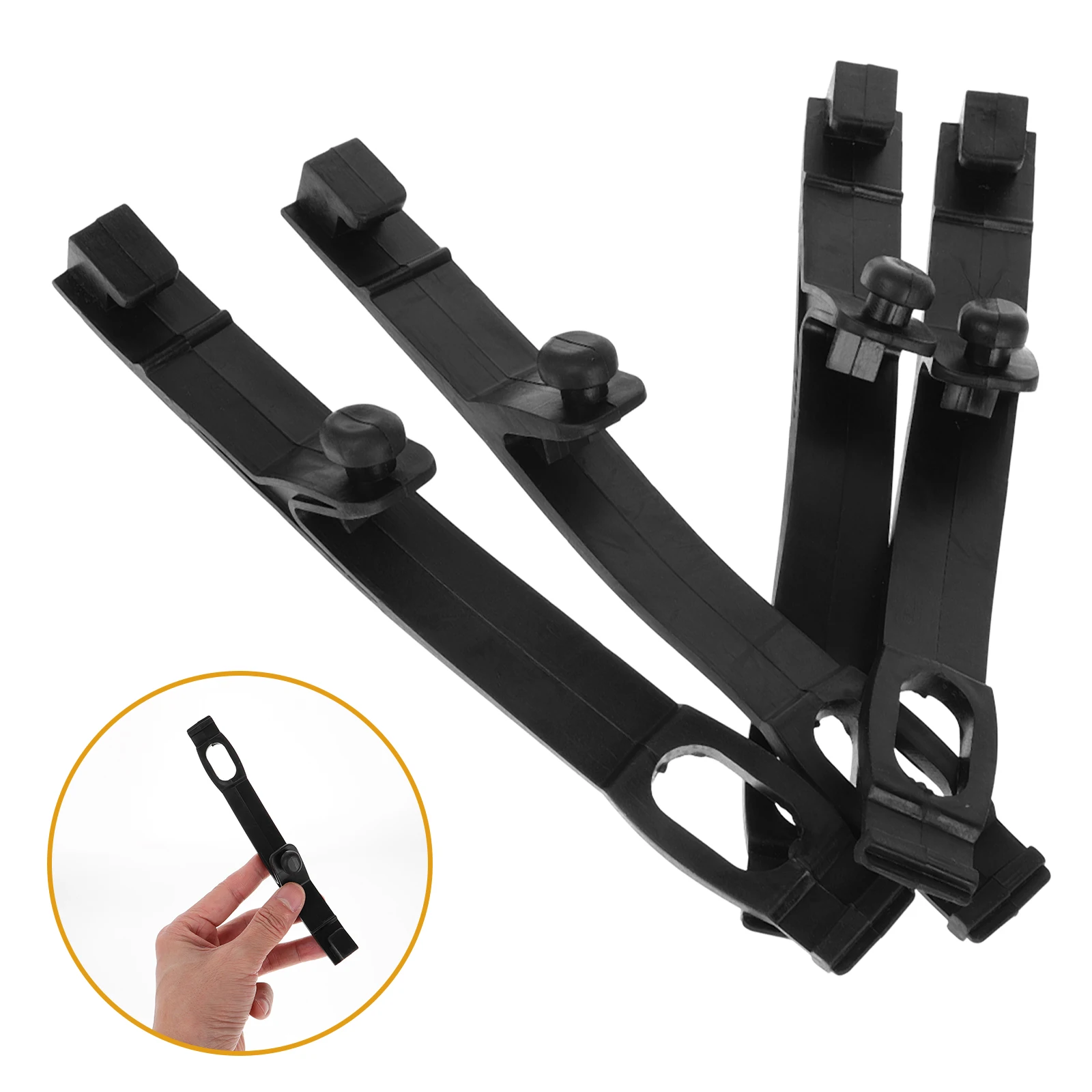 

4PCS Headlight Rubber Strip Durable Waterproof Motorcycle Bracket Mount Compatible Universal Offroad Housing Easy Installation