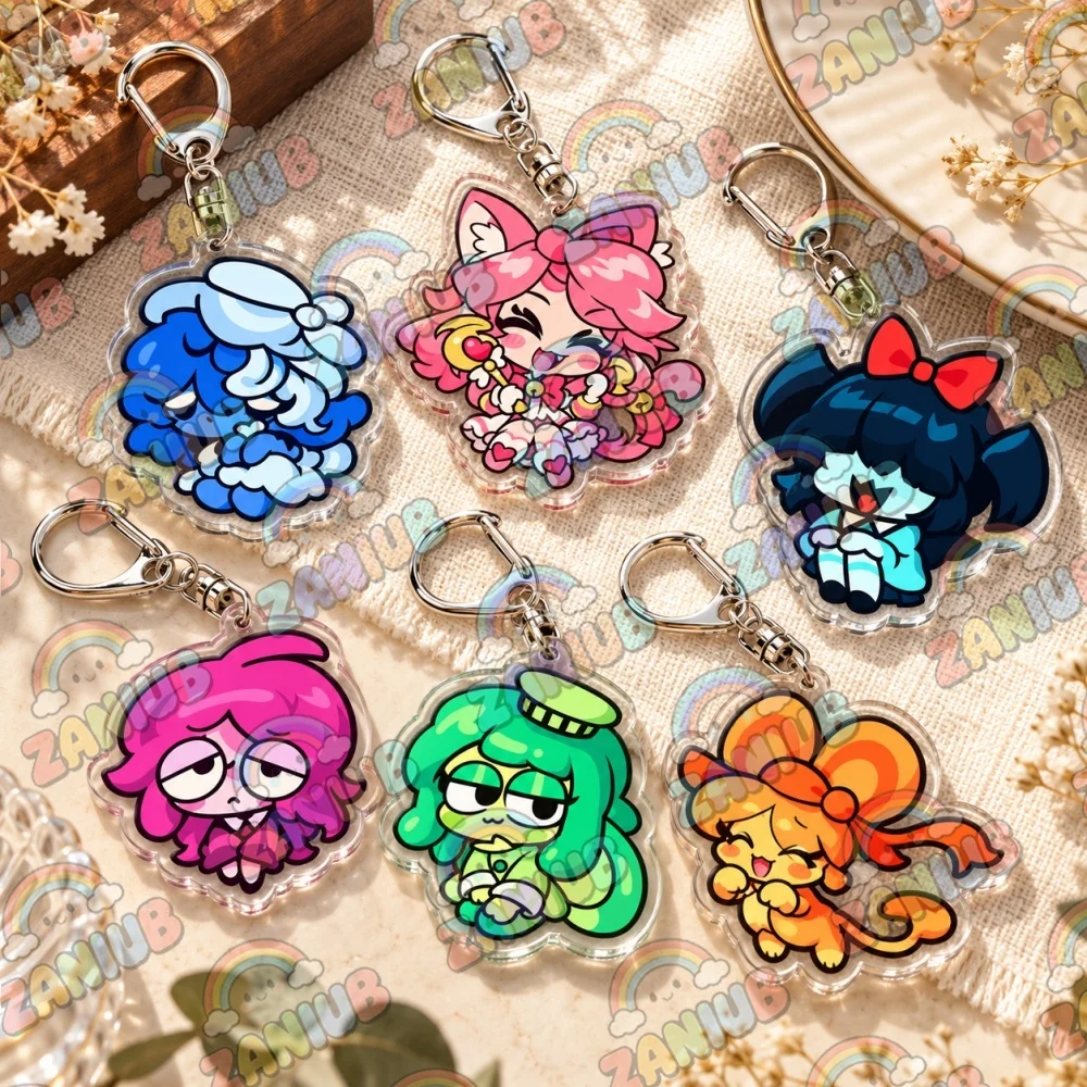 Deltarune Chapter 5 Keychain Accessories Bag Cartoon Keyrings Jewelry Manga Game Fans Gifts