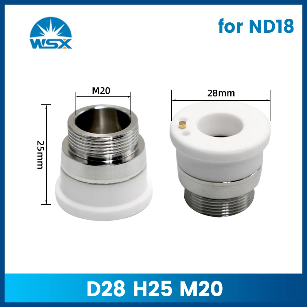WSX Laser Keramik D28 M11 M20 D41 M11 Laserdüsenhalter für WTC-04/08/11 Mini ND18 Laserschneidkopf – Detail 4