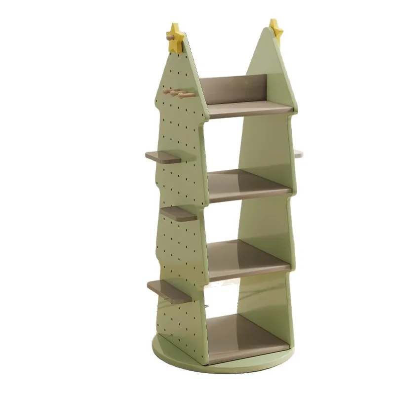 

Hole plate rack, household rotatable multi layer storage rack