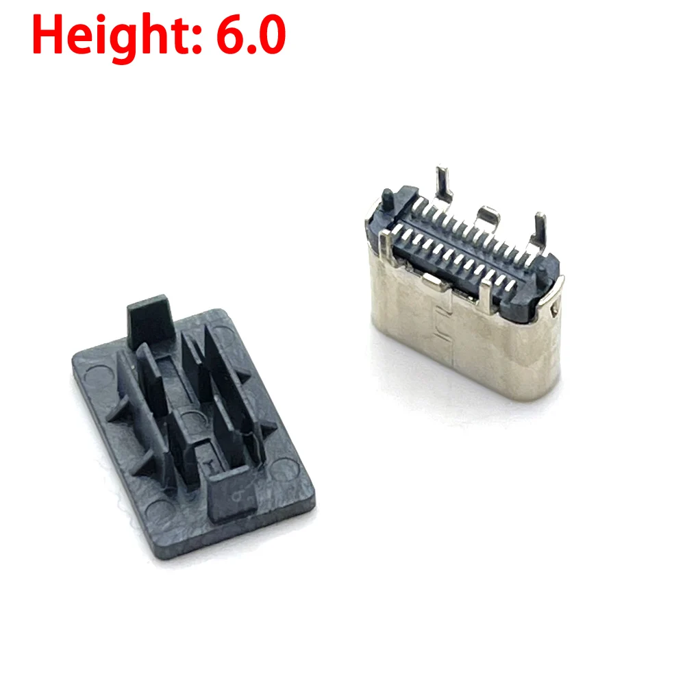 1pcs Type-C 24Pin straight Socket  90 ° Plug-in Board Quick Charging Type-C Female USB Female Plug-in Connector