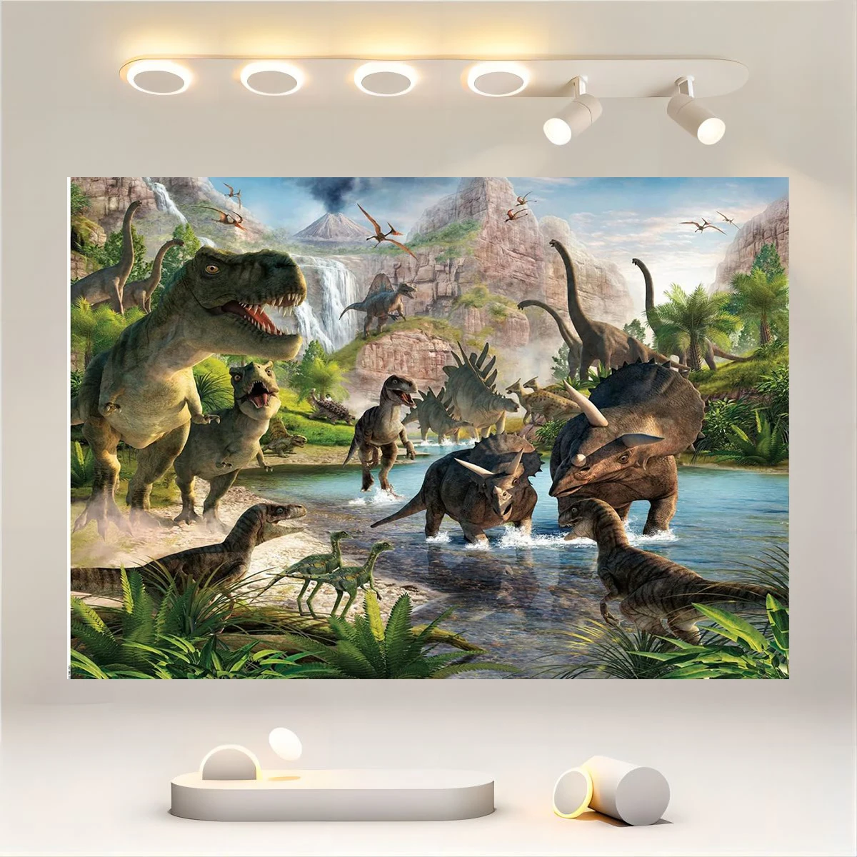 Dinosaur photo background Dinosaur park theme background Dinosaur photography background Boy and girl birthday party banner