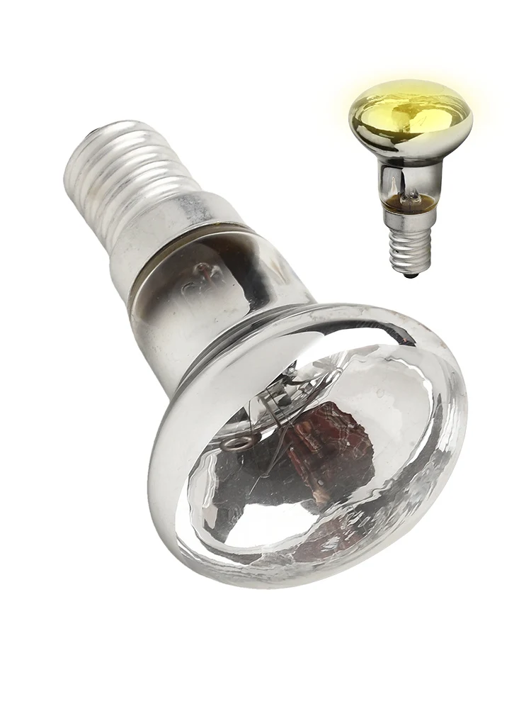 1 Pcs Replacement Magma Lamp E14 R39 30W Spotlight Screw In Light Bulb Type Bathroom Porch Patio Tungsten Filament Glass Bulb